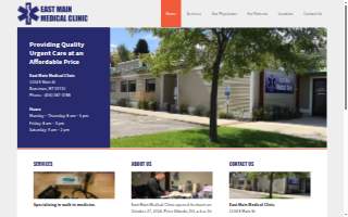 East Main Medical Clinic website