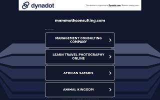 Mammoth website
