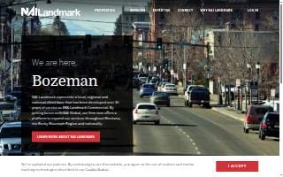 NAI Landmark Commercial Real Estate website