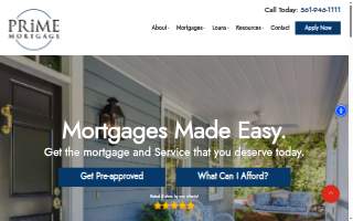 Prime Mortgage Inc. website