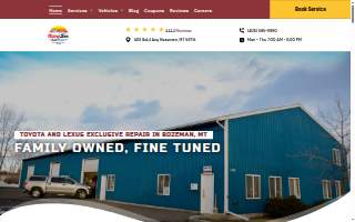 Rising Sun Auto Repair website