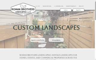 Roman Brothers Landscaping website