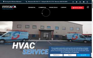 Temp Right Service of Bozeman website
