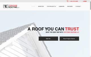 Top Edge Roofing website