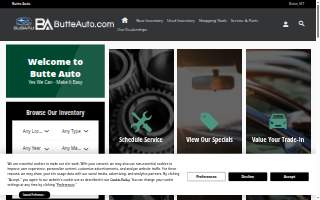 Butte Auto website