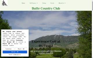 Butte Country Club website