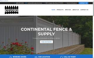 Continental Fence & Supply Llc website