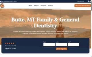 Copper Mountain Dental website