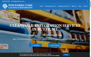 Fine Fabric Care Cleaning and Restoration website
