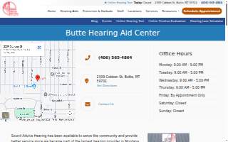 Hearing Aid Institute website