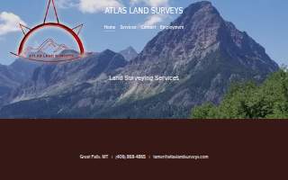 Atlas Land Surveys website