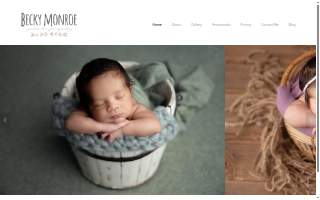 Becky Monroe Photography website