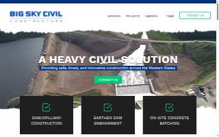Big Sky Civil & Environmental Engineers and Land Surveyors of Montana website