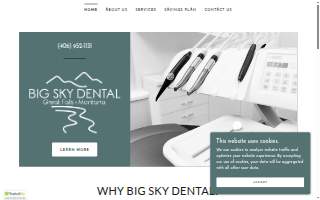Big Sky Dental website