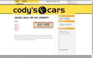 Cody's Cars website