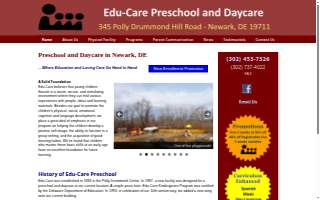EduCare Preschool & Child Care website