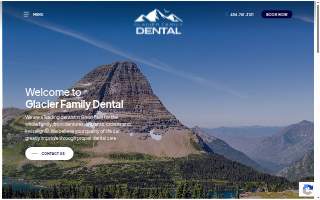 Glacier Family Dental website