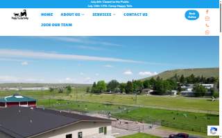 Happy Tails Lodge website