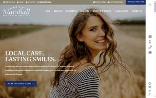 Marshall Orthodontics website