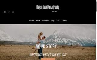 Megan Jean Photography website