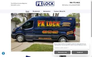 PK LOCK website