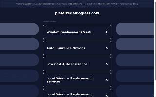Preferred Auto Glass website