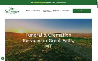 Schnider Funeral Home & Cremation Services website