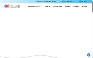 We Care Behavioral Health, LLC website
