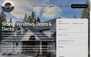 ABM Exteriors Siding Contractor website