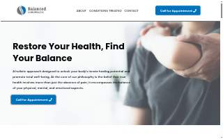 Balanced Chiropractic, PC website