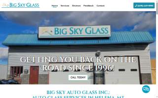 Big Sky Auto Glass, Inc. website