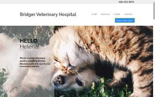 Bridger Veterinary Hospital website