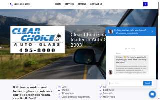 Clear Choice Auto Glass website