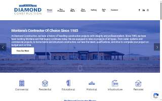 Diamond Construction website