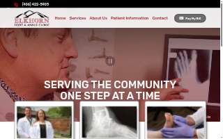 Elkhorn Foot & Ankle Clinic website