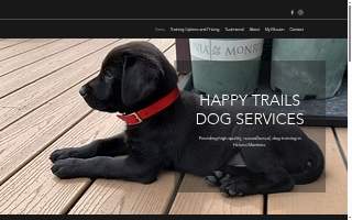 Happy Trails Dog Services website
