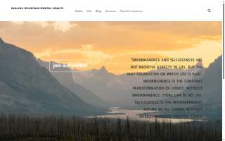 Healing Mountain Mental Health website
