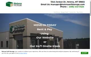 Helena Self Storage website