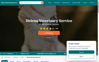 Helena Veterinary Service website