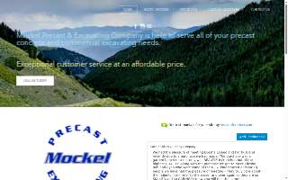 Mockel Precast & Excavating website