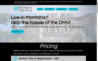 Montana Title Pros website