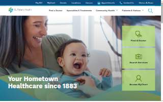 St. Peter's Health website