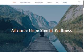 Advance Hope Mental Wellness website
