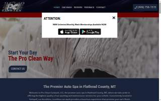 Clean Car Wash website