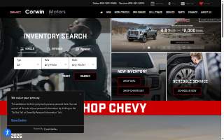 Corwin Motors Kalispell website