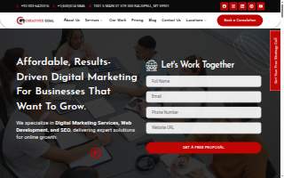 Creatives Goal website