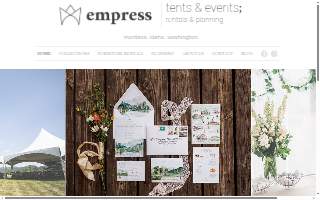 Empress Tents & Events website