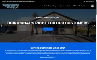 Glacier Collision Worx Inc. website