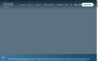 Glacier Eye Clinic website