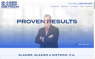 Glazier Law Firm website